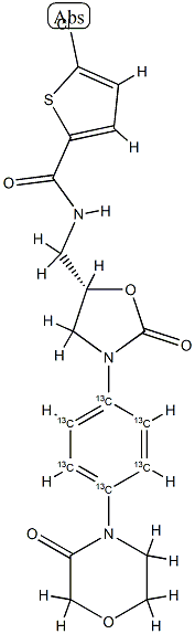 Rivaroxaban-13C6 Struktur