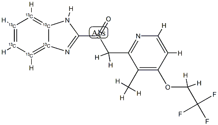 Lansoprazole-13C6 Struktur