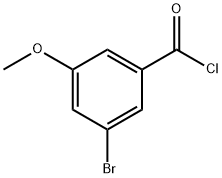 3-broMo-5-Methoxybenzoyl chloride Struktur