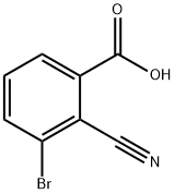 3-BroMo-2-cyanobenzoic acid Struktur