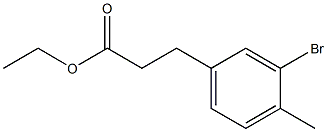 ethyl 3-(3-bromo-4-methylphenyl)propanoate Struktur