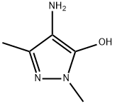 1H-Pyrazol-5-ol,4-amino-1,3-dimethyl-(9CI) Struktur