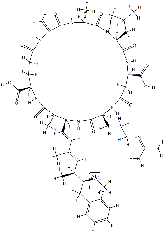 3,7-didesmethylmicrocystin LR Struktur