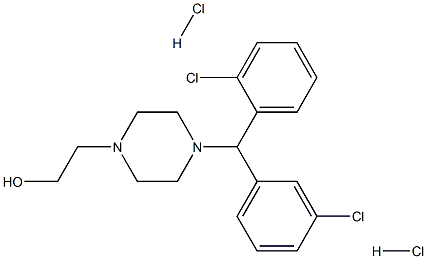 1-Piperazineethanol,4-[(2-chlorophenyl)(3-chlorophenyl)methyl]-, hydrochloride (1:2)