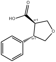 (3R,4S)-4-phenyloxolane-3-carboxylic acid Struktur