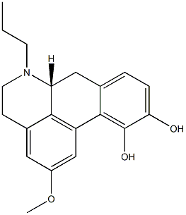 2-methoxy-N-n-propylnorapomorphine Struktur