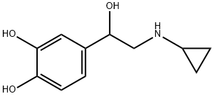 1,2-Benzenediol,4-[2-(cyclopropylamino)-1-hydroxyethyl]-(9CI) Struktur