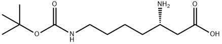 H-β-HoLys(Boc)-OH Struktur