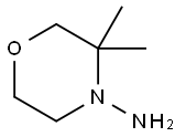 4-Morpholinamine,3,3-dimethyl-(9CI) Struktur