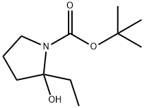 N-tert-Butyloxycarbonyl-2-ethyl-pyrrolidine Struktur