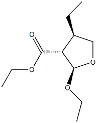 3-Furancarboxylicacid,2-ethoxy-4-ethyltetrahydro-,ethylester,(2alpha,3bta,4alpha)-(9CI) Struktur