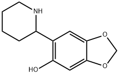 6-(2-Piperidinyl)-1,3-benzodioxol-5-ol Struktur