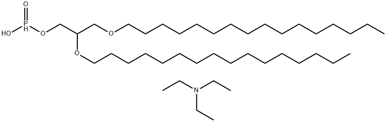 triethylammonium 1,2-di-O-hexadecyl-glycero-3-H-phosphonate Struktur