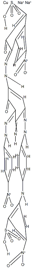 Cuprate(2-), [4-[[4-amino-2-hydroxy-3- [(4-nitrophenyl)azo]-5Cuprate(2-), [4-[[4-amino-2-hydroxy-3- [(4-nitrophenyl)azo]-5-[[4-[(4-nitro-2-sulfophenyl )amino]phenyl]azo]phenyl]azo]-3--[[4-[(4-nitro-2-sulfopheny l)amino]phenyl]azo]phenyl]azo]-3-hydro xy-7- Struktur