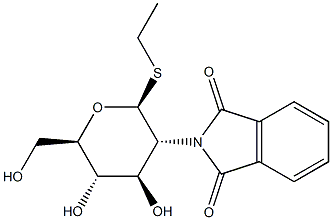 Ethyl 2-deoxy-2-(1,3-dihydro-1,3-dioxo-2H-isoindol-2-yl)-1-thio-beta-D-glucopyranoside Structure