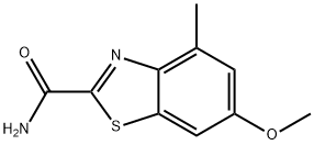 2-Benzothiazolecarboxamide,6-methoxy-4-methyl-(9CI) Struktur