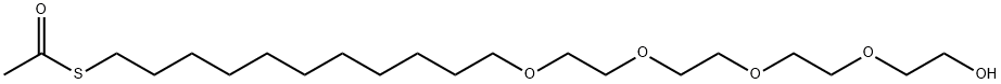 [1-(METHYLCARBONYLTHIO)UNDEC-11-YL]TETRA(ETHYLENE GLYCOL) Struktur