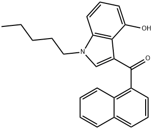 JWH 018 4-hydroxyindole metabolite Struktur