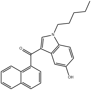 JWH 018 5-hydroxyindole metabolite Struktur