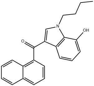 JWH 073 7-hydroxyindole metabolite Struktur