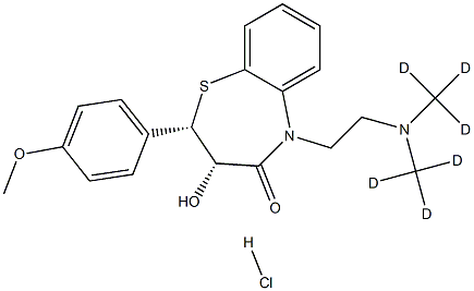 Desacetyl Diltiazem-d6 hydrochloride Struktur