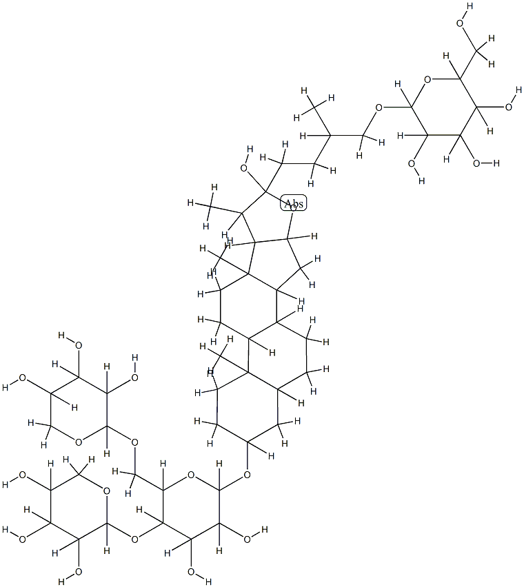 aspafilioside C Struktur