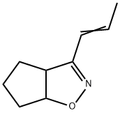 4H-Cyclopent[d]isoxazole,3a,5,6,6a-tetrahydro-3-(1-propenyl)-(9CI) Struktur