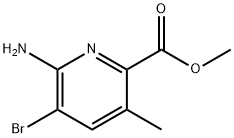 methyl 6-amino-5-bromo-3-methylpyridine-2-carboxylate Struktur