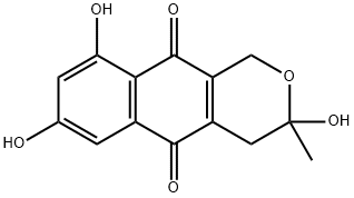 6-O-demethyl-5-deoxyfusarubin Struktur