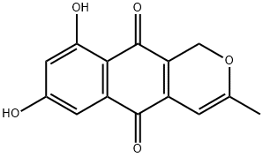 6-O-demethyl-5-deoxyanhydrofusarubin Struktur