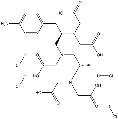 1-(4-aminobenzyl)-4-methyl-DTPA Struktur