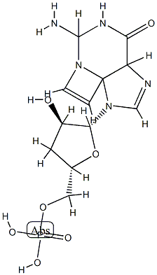 3,N(4)-etheno-3'-deoxyguanosine monophosphate Struktur