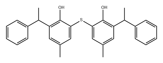 22THIOBIS4METHYL6ALPHAPHENYLETHYLPHENOL Struktur