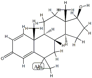 17-Beta-Hydroxy Exemestane Epoxide Struktur