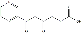 4,6-dioxo-6-(pyridin-3-yl)hexanoic acid Struktur