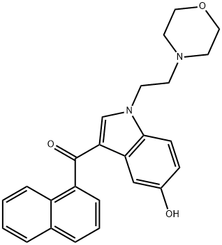 JWH 200 5-hydroxyindole metabolite Struktur