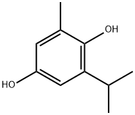 1,4-Benzenediol,2-methyl-6-(1-methylethyl)-(9CI) Struktur