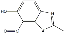 6-Benzothiazolol,2-methyl-7-nitroso-(9CI) Struktur