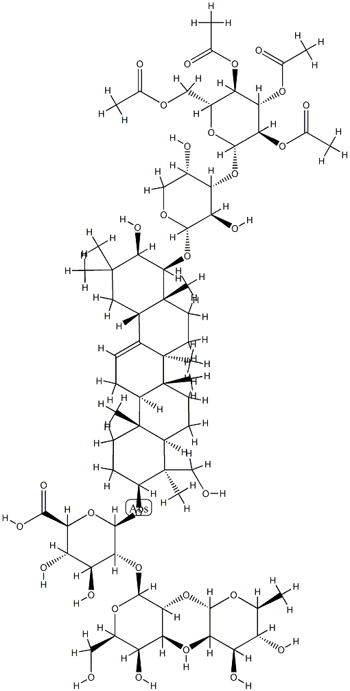 Soyosaponin Ac Struktur