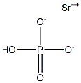 Strontium hydrogenphosphate Struktur