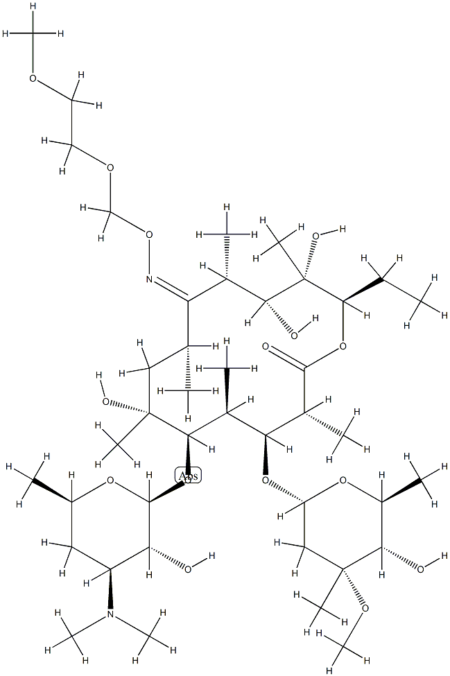 (Z)-ロキシトロマイシン 化學(xué)構(gòu)造式