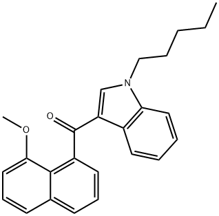 JWH 081 8-methoxynaphthyl isomer Struktur