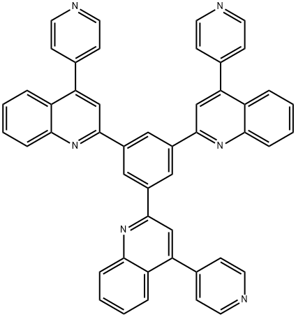 2,2',2''-(1,3,5-Benzenetriyl)tris[4-(4-pyridinyl)quinoline Struktur