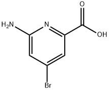 6-amino-4-bromopicolinic acid Struktur