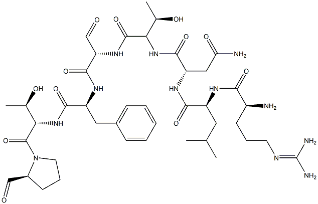 cyclo(asparaginyl-threonyl-seryl-phenylalanyl-threonyl-prolyl-arginyl-leucyl) Struktur