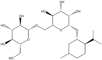 [(1S,2R,5S)-2-Isopropyl-5-methylcyclohexyl]6-O-β-D-glucopyranosyl-β-D-glucopyranoside Struktur