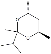 1,3-Dioxane,2,4,6-trimethyl-2-(1-methylethyl)-,[4R-(2alpha,4alpha,6bta)]-(9CI) Struktur