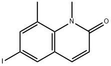 2(1H)-Quinolinone,6-iodo-1,8-dimethyl-(9CI) Struktur