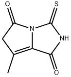 1H-Pyrrolo[1,2-c]imidazole-1,5(6H)-dione,3-mercapto-7-methyl-(8CI) Struktur