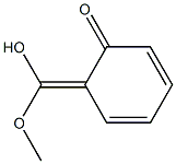 2,4-Cyclohexadien-1-one,6-(hydroxymethoxymethylene)-(9CI) Struktur